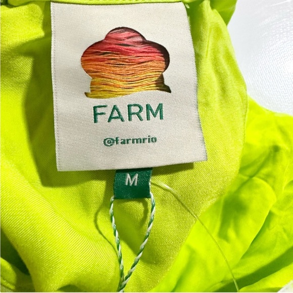 Farm Rio Lime Circle Cut Out lenzing™ Ecovero™ Midi dress - M  NWT - Picture 7 of 10